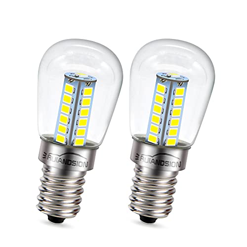 Ruiandsion E14 LED Glühbirne AC 220V Weiß 2835 25SMD LED Klar Glühbirne Ersatz für Kerze, Gerät Lampen, Decke Pendel dekoratives Licht (2er Pack) von Ruiandsion