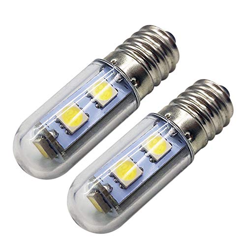 Ruiandsion E14 LED Lampe AC 200V-240V 5050 7SMD-Chips E14 Schraubensockel Home LED Lampe Mini Glühbirnen Ersatz für Wohnkulturleuchten, weiß (2er Pack) von Ruiandsion