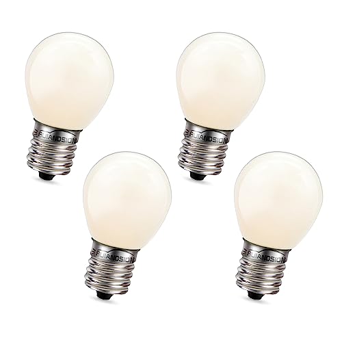 Ruiandsion E17 LED Glühbirne AC 220V Warmweiße 4SMD LED Glühbirne für Kühlschrank Gefrierschrank Decke Beleuchtung Lampe (4er Pack) von Ruiandsion