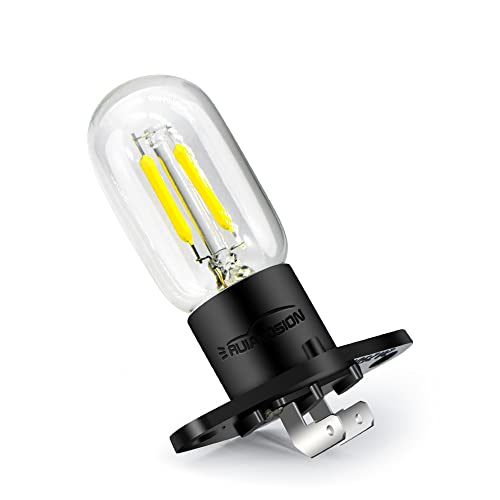 Ruiandsion Mikrowellenbirne Z187 Sockel 240V 2A 25W LED Mikrowellenlampe Birne für Universal Mikrowelle Birnenofen Lampe, Weiß von Ruiandsion
