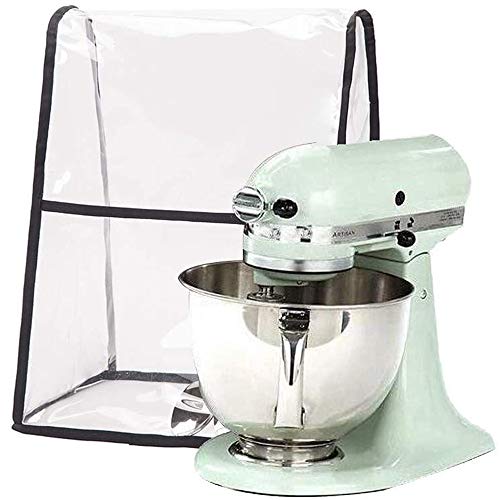 Ruibo Transparente Abdeckung für KitchenAid Standmixer, große Abdeckungen mit Organizer-Tasche, kompatibel mit KitchenAid-Mixer, passend für alle Modelle mit Neigungskopf und Schüsselheber von Ruibo