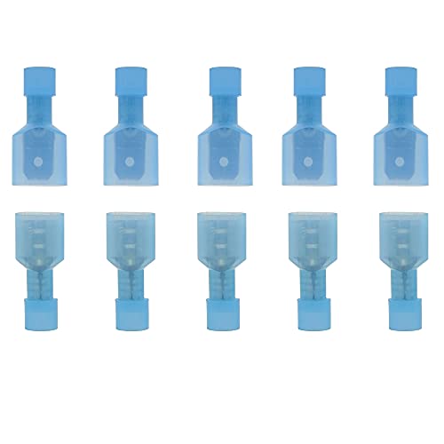 Ruidee 100 Stück Kabelverbinder Nylon Männlich Weiblich Drahtklemmen Stecker Elektrische isolierte Crimp-Terminals Stoßverbinder Sortiment Set AWG 16-14(DNSL) von Ruidee