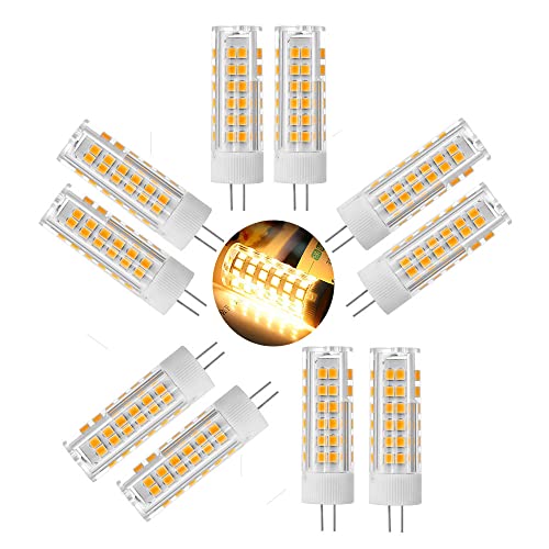 Ruihua 10 Packungen G4 7W Warmweiß 3000K LED Kapsel Glühbirnen(70W Halogenlampenäquivalent) 700LM G4 Mini Maisbirnen Nicht Dimmbar Bi-Pin Sockel G4 Energiesparlampe AC 220-240V von Ruihua