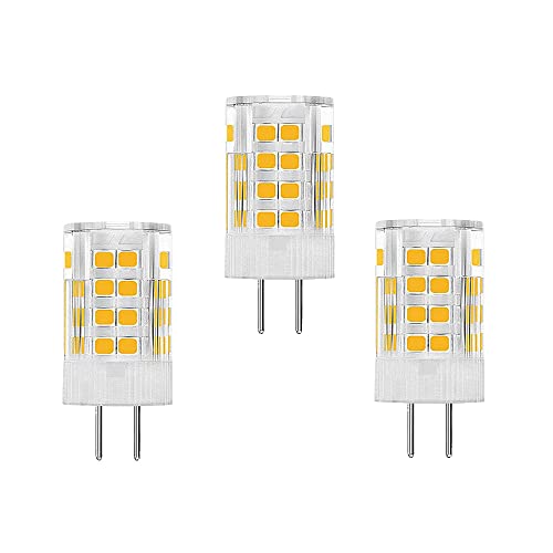 Ruihua G4 5W Mini LED Kapsel Glühbirnen(Entspricht 50W Halogenlampe) 500LM G4 Mais Glühbirnen Nicht Dimmbar Warmweiß 3000K Energieeinsparung Lampe AC 220-240V,3 Packungen von Ruihua