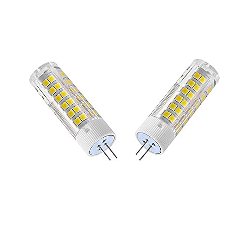 Ruihua G4 7W LED-Glühbirnen(70W Halogenlampenäquivalent) 700LM G4 Mini-Kapselbirnen,Nicht Dimmbar Kaltweiß 6000K Bi-Pin-Sockel G4 LED Lampen für Heimbeleuchtung AC 220-240V,Pack mit 2 von Ruihua