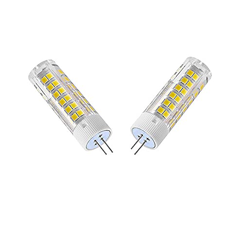 Ruihua G4 7W LED-Glühbirnen(70W Halogenlampenäquivalent) 700LM Mini-Kapselbirnen,Nicht Dimmbar Kaltweiß 6000K Bi-Pin-Sockel G4 LED Lampen für Heimbeleuchtung AC 220-240V,Pack mit 2 von Ruihua