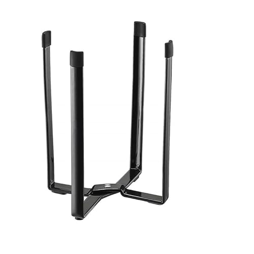 Ruikcoll Flaschenabtropfgestell, Flaschenabtropfgestell aus Metall, Faltbarer Turm, Küchen-Mehrzweckständer (schwarz 1 Stück) von Ruikcoll