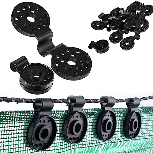 50 Stück Kunststoff-Clips für schutztuch, Clips für Sonnensegel Schwarz, Shade Cloth Plastic Clips mit öse, Kunststoffclip Für Sonnenschutznetz für Verbindungsseile Schattennetze Leitplanken von Ruikdly