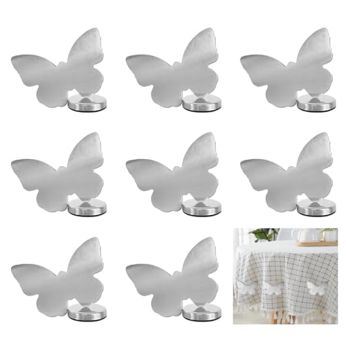 8stk Tischdeckenbeschwerer Magnet Schmetterling Ruikdly Tischdecken Beschwerer Draußen 55g Tischdeckenbeschwerer Extra Schwer Tischdecken Gewicht für Tischtücher, Vorhänge, Duschvorhänge, Kühlschränke von Ruikdly