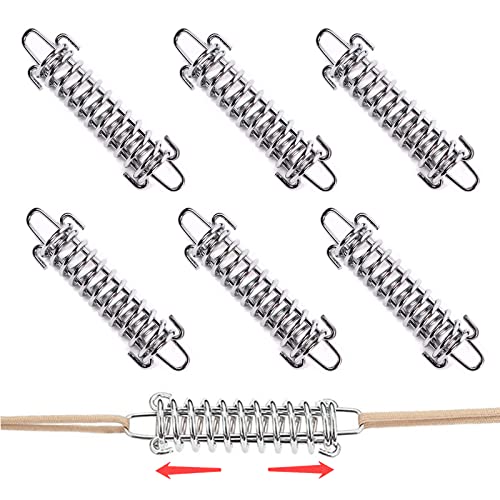 Ruikdly Spannfeder Set 6 Stück Zugfeder Sonnensegel 10cm Spannfeder Sonnensegel, Stahl Spannfeder Sprungfedern für Zelte Markisen Campingzubehör (10 x 3 cm) von Ruikdly