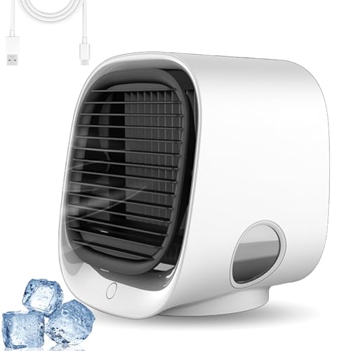 Aira Breeze LuftküHler, Air Breeze LuftküHler, Ventilator Mit WasserküHlung Klein, Mobile Klimaanlage Klein, Aira Breeze Klimaanlage füR Haus, BüRo, Schlafzimmer (weiß) von Ruileyou