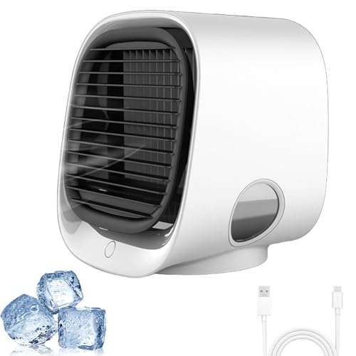 Aira Breeze LuftküHler, Mini Klimaanlage füR Zimmer, Zimmer Klimaanlage, Tischventilator Mit WasserküHlung, Aira Breeze Klimaanlage füR Haus, BüRo, Schlafzimmer (weiß) von Ruileyou