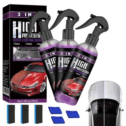 Spray Anti Rayure Pour Voiture, Spray Nano Anti Rayures, 3 en 1 Protection, Car Polish Removing Scratches, Instant Shine & Long-Lasting Protection (*3) von Ruileyou
