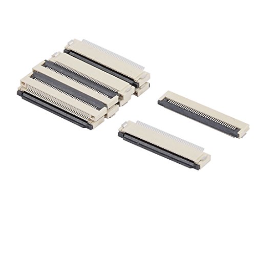 Ruilogod 10 Stück FFC FPC 40 Pin 0.5mm Pechband Flachsteckverbinder Sockel von Ruilogod