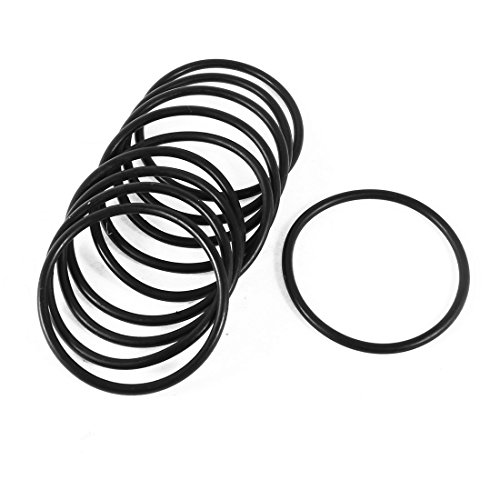 Ruilogod 10PCS 63mm x 3.5mm Auto-Schwarz-Gummi O-Ringe Öldichtung Dichtung Unterlegscheiben von Ruilogod