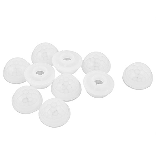 Ruilogod 10Pcs 10m 120 Grad 15 mm Körper Pyroelectric PIR Sensor-Linse - Weiß - Dome-Shaped Design for Compact, Low-Profile Sensors - Bewegungsmelder - PIR Sensor Ruilogod 10Pcs 10m 120 Grad 15 mm Körper Pyroelectric PIR Sensor-Linse - Weiß - Dome-Shaped Design for Compact, Low-Profile Sensors - Bewegungsmelder - PIR Sensor von Ruilogod
