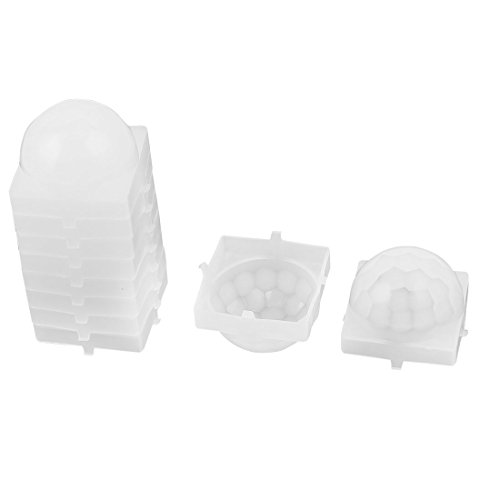 Ruilogod 10Pcs 12m 120 Grad 10.5mm Körper Pyroelectric PIR Sensor-Linse von Ruilogod