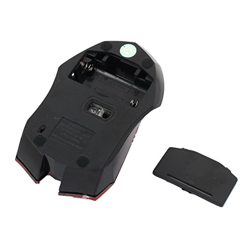 Ruilogod 10m Wireless Receiver 5 Bottons Ergonomische Mobile USB-optische Mäusegleitschutzmaus von Ruilogod