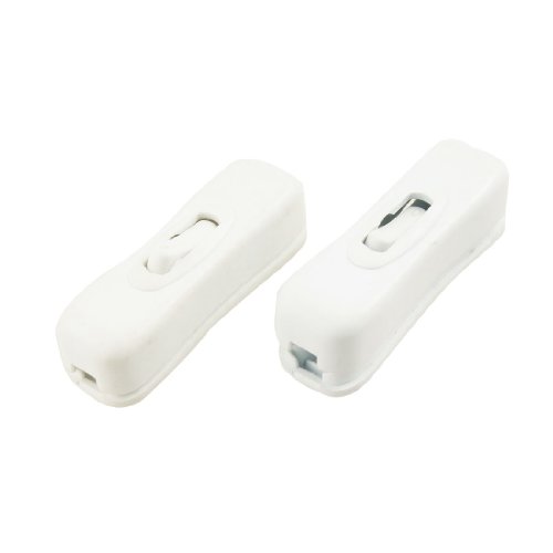 Ruilogod 2 Stück AC 250V 2A Weiß EIN/AUS-Schalter für von Ruilogod