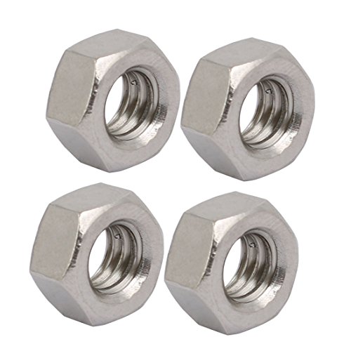 Ruilogod 4pcs 5/16" -18 Gewinde UNC Typ 304 Edelstahl Sechskantmutter Fastener Silber Ton Ruilogod 4pcs 5/16" -18 Gewinde UNC Typ 304 Edelstahl Sechskantmutter Fastener Silber Ton von Ruilogod
