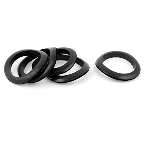 Ruilogod 5 Stück Black Rubber 60mm offenes Loch Ring Double Side Wiring Grommet Ruilogod 5 Stück Black Rubber 60mm offenes Loch Ring Double Side Wiring Grommet von Ruilogod
