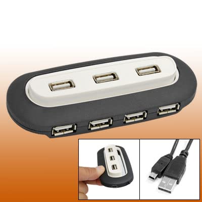 Ruilogod 7Port-Hochgeschwindigkeits-USB 2.0-Hubstation für Computer-Laptop Ruilogod 7Port-Hochgeschwindigkeits-USB 2.0-Hubstation für Computer-Laptop von Ruilogod