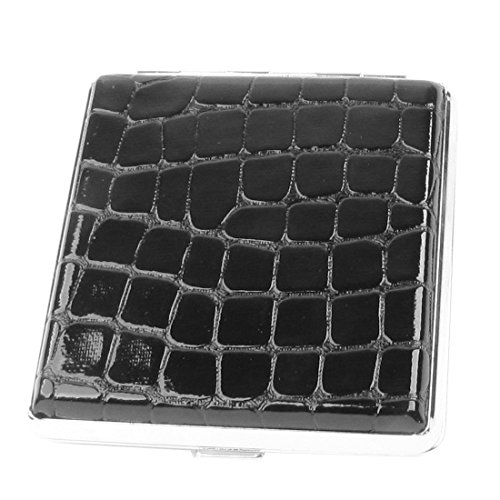 Ruilogod Alligator Muster Faux Leder Metall Zigaretten Tabak Fallbox Schwarz Ruilogod Alligator Muster Faux Leder Metall Zigaretten Tabak Fallbox Schwarz von Ruilogod