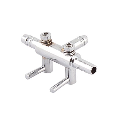 Ruilogod Aquarium 3-Wege-Inline-Verteiler-Luftstrom-Pumpenschlauch-Splitter-Hebel-Steuerventil von Ruilogod