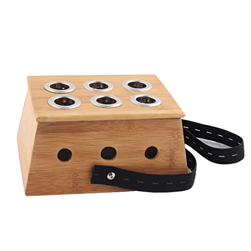 Ruilogod Bambus sechs Löcher Moxa Healing Therapy Moxibustion Box Holz Farbe Ruilogod Bambus sechs Löcher Moxa Healing Therapy Moxibustion Box Holz Farbe von Ruilogod