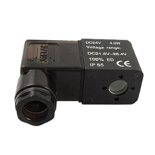 Ruilogod DC 24V Pneumatische Steuerungsluft-Magnetventil-Spule schwarz von Ruilogod