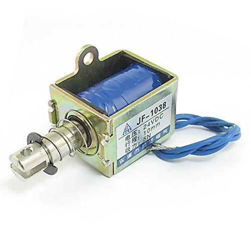 Ruilogod DC24V 5N / 10mm Offene Frame Linear Bewegung Magnet Elektromagnet JF-1038B Ruilogod DC24V 5N / 10mm Offene Frame Linear Bewegung Magnet Elektromagnet JF-1038B von Ruilogod