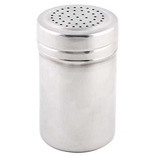 Ruilogod Edelstahl Haushalt Multi Löcher Outlet Gewürz Salz Pfeffer Shaker Cruet Flasche 2,8 Zoll Höhe von Ruilogod