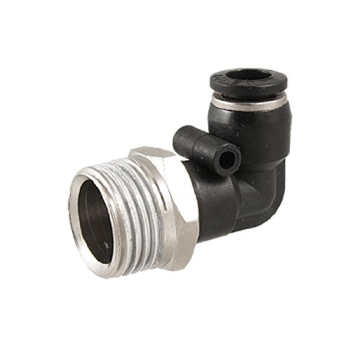 Ruilogod Ellbogen One Touch-Armaturen Schnellanschluss 8mm zum Thread von Ruilogod