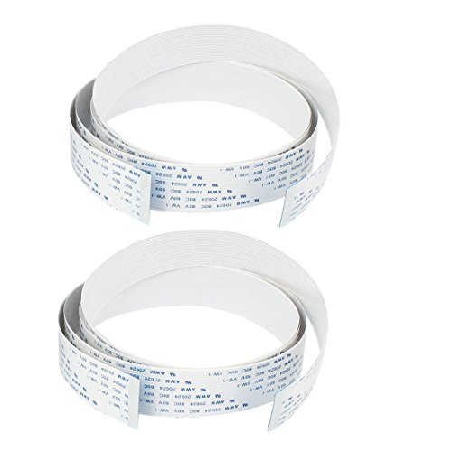 Ruilogod Flexibles Flachkabel FFC FPC-Draht 17 Pin 1mm Pitch 113 x 2.2cm Weiß Ruilogod Flexibles Flachkabel FFC FPC-Draht 17 Pin 1mm Pitch 113 x 2.2cm Weiß von Ruilogod