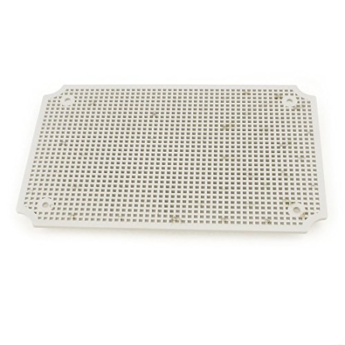 Ruilogod Graue Kunststoff-Mesh-Gehäuse-Montageplatte für 280x190mm Anschlussdose von Ruilogod