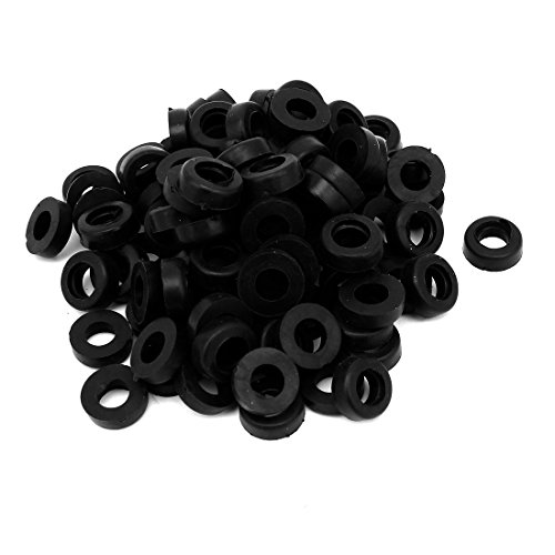 Ruilogod Gummi-runde Form Seal Grommets Washer 18mm x 9mm x 6mm 100PCS Schwarz Ruilogod Gummi-runde Form Seal Grommets Washer 18mm x 9mm x 6mm 100PCS Schwarz von Ruilogod