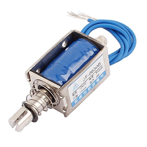 Ruilogod JF-0630B DC12V 300mA 10mm 6N Pushpull DC-Magnet-Elektromagnet-Magnet von Ruilogod