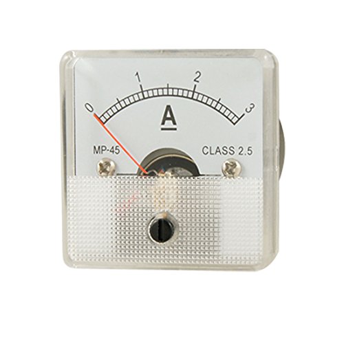 Ruilogod Klasse 2.5 Analoge Stromverkleidungszähler DC 0-3A Ammeter von Ruilogod