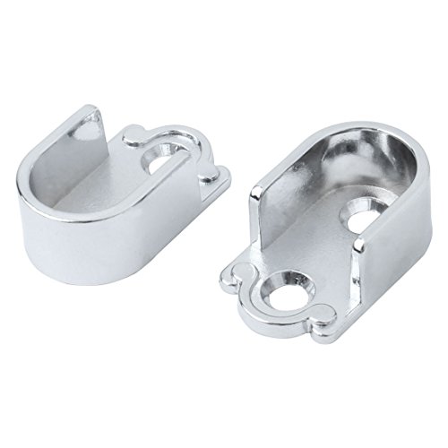 Ruilogod Kleiderschrank Kleiderschrank Stab Flansch Halterung Halter Trägerhalter 16mm Dia 2pcs von Ruilogod