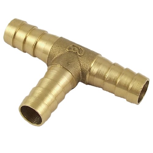 Ruilogod Messing Ton 3/8" T-Form-Schlauchanschluss für Luft Wasser von Ruilogod