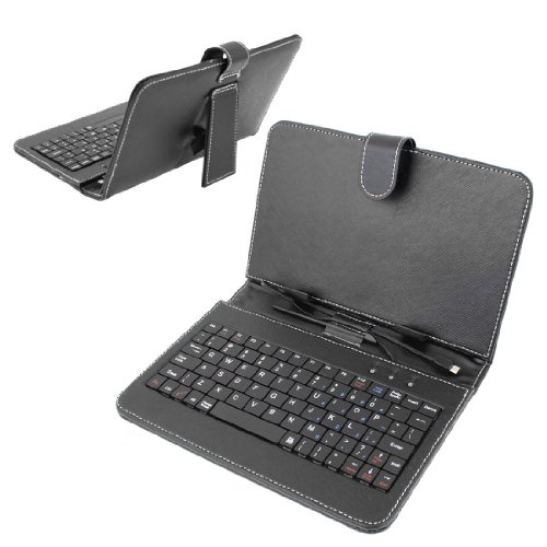 Ruilogod Schwarz 7 "Faux Leder Keyboard Case Deckel für Kobalt Android Tablet PC Ruilogod Schwarz 7 "Faux Leder Keyboard Case Deckel für Kobalt Android Tablet PC von Ruilogod