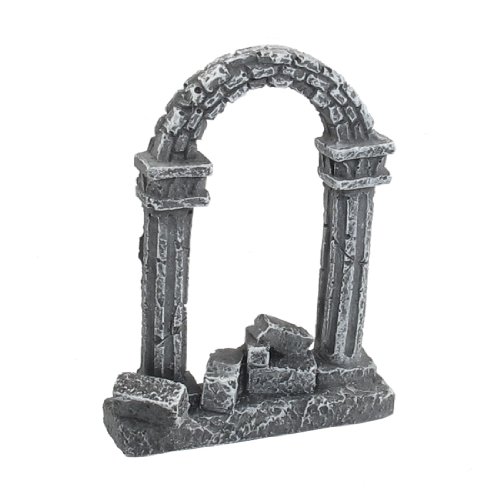 Ruilogod Simulierte Miniatur defekter Säulen-Torbogen Aquascaping Ornament 3.2 "Höhe Ruilogod Simulierte Miniatur defekter Säulen-Torbogen Aquascaping Ornament 3.2 "Höhe von Ruilogod