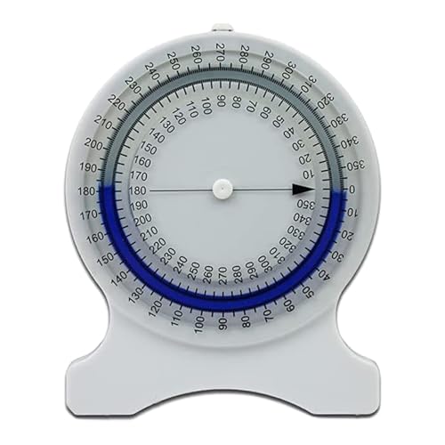 Ruilonghai Blasen-Neigungsmesser-Werkzeug | es Neigungsmesser-Tool - No-Leak Range of Motion Measurement Tool für Profis und Studenten, 360-Grad-Drehung von Ruilonghai