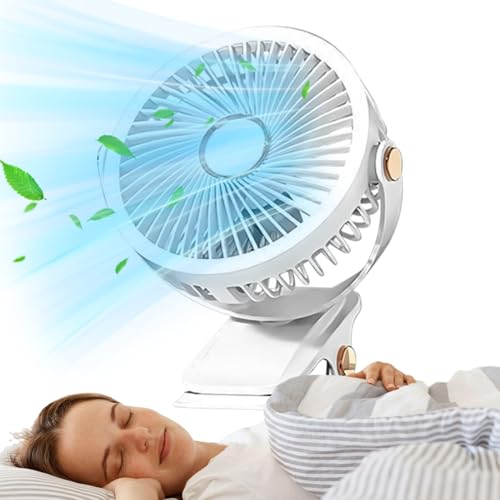 Ruilonghai Klemmventilator Für Schreibtisch,Klemmventilator | Kompakte Type C Wiederaufladbare Nachttischlampe Für Badezimmer Büro Arbeitsplatz Garten Ruilonghai Klemmventilator Für Schreibtisch,Klemmventilator | Kompakte Type C Wiederaufladbare Nachttischlampe Für Badezimmer Büro Arbeitsplatz Garten von Ruilonghai