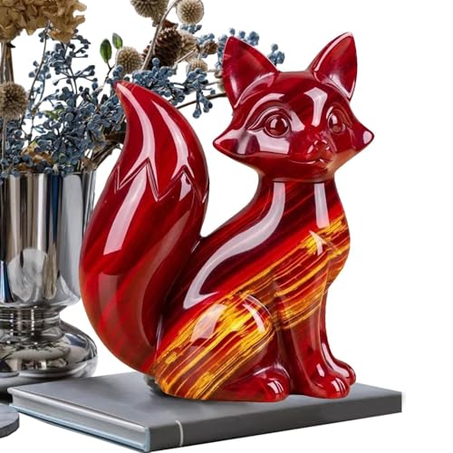 Ruilonghai Tierfigur | Niedliche Resin Tierstatue Für Schreibtisch,rutschfeste Deko Skulptur Für Schreibtisch Wohnzimmer Garten Außenbereich von Ruilonghai