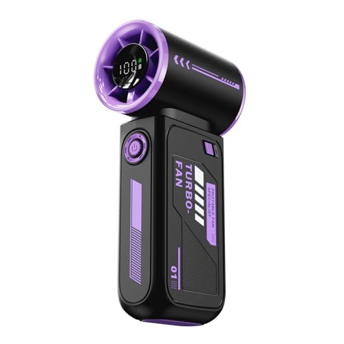 Air Cooling Lüfter Travel Lüfter Schreibtisch Lüfter 3600mAh Handheld Lüfter Reise Fan Abs Textur Ruhiger Lüfter Mit Einstellbarer Geschwindigkeit Taschenlüfter von Ruiogoe
