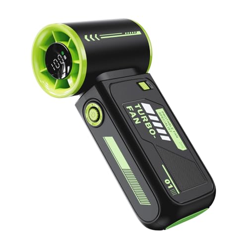 Air Cooling Lüfter Travel Lüfter Schreibtisch Lüfter 3600mAh Handheld Lüfter Reise Fan Abs Textur Ruhiger Lüfter Mit Einstellbarer Geschwindigkeit Taschenlüfter von Ruiogoe