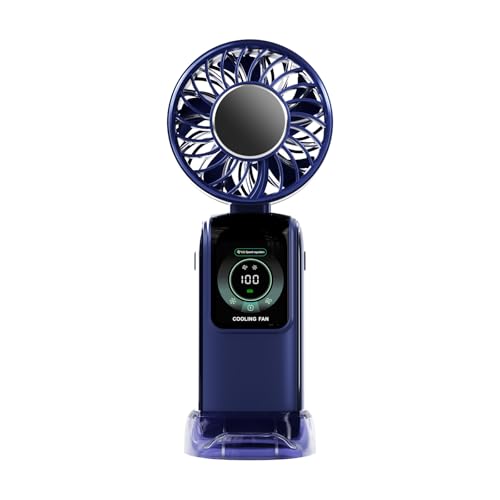 Handheld Lüfter Lüfterlüfter Freien Freien 3600 MAh Tischlüfter 100 Geschwindigkeits Einstellung Für Reise Und Outdoor Aktivität Tragbarer Handheld Lüfter Geeignet von Ruiogoe