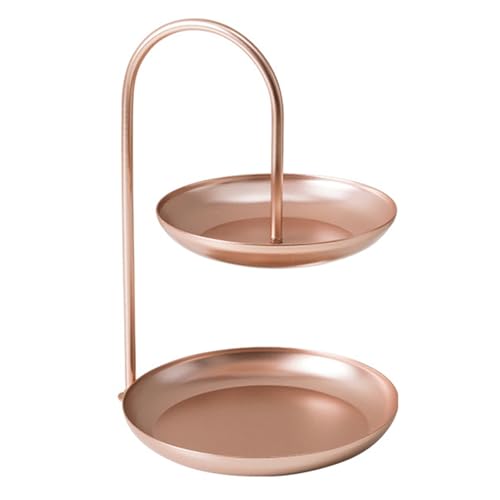 Mehrzweck Eisenfruchtschale Doppelschicht Fruchtschale Fashion Tabelle Accessoire Für Aufbewahrung Jeder Tischstile Metallkorb von Ruiogoe