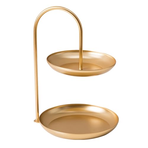 Mehrzweck Eisenfruchtschale Doppelschicht Fruchtschale Fashion Tabelle Accessoire Für Aufbewahrung Jeder Tischstile Metallkorb von Ruiogoe